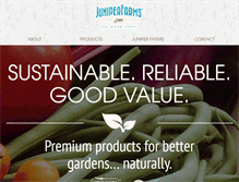 Tablet Screenshot of juniperfarms.com